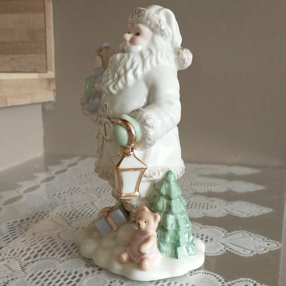 Lenox Santa Figurine with Gold and Pastel Accents - Picture 3 of 9
